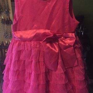 Girls pink party dress